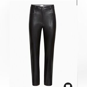 Aritzia Wilfred vegan leather Rebel Pants